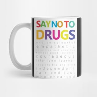 say no to drugs T shirts, Mug Totes Stickers Pillows Wall Art Noteooks Mug